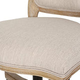 Scilley Upholstered Swivel Office Chair - Beige/Natural Christopher Knight Home