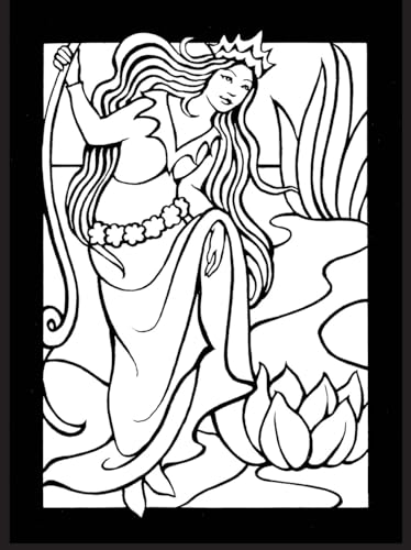 Fairy Princesses Mini Stained Glass Coloring Book (Dover Little Activity Books: Fantasy) Dover Publications