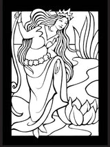 Fairy Princesses Mini Stained Glass Coloring Book (Dover Little Activity Books: Fantasy) Dover Publications