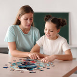 Jigfoxy Wooden Puzzles for Adults, Seashell Wood Puzzles Adult, Unique Animal Shape Wooden Jigsaw Puzzles for Adults, Birthday Gifts for Puzzle Lovers, Family(S-8.4 * 8.4in-102pcs) Jigfoxy