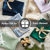 Madison Park Essentials Satin Sheet Set Luxury and Silky with Natural Sheen, Elastic 14" Pocket fits up to 16" Mattress, All Around Elastic - Year-Round Bedding, Full, Ivory, 6 Piece Madison Park