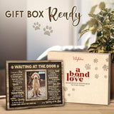 Kilyhome Dog Memorial Frame - Waiting At The Door Wooden Picture Frame for Pet Loss, 8''x10'' - Pup Remembrance Keepsake, Bereavement Decor Home, Sympathy Gift for Pets Owner, Dogs Mom