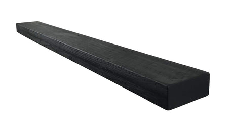 Joel's Antiques - 60 Inch Wooden Floating Shelves for Wall - Made of Natural Wood - Long Heavy Duty Rustic Fireplace Mantel & Book Shelf - Perfect for Living Room - Black 60x7x3 in joelsantiques