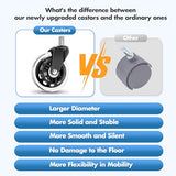 COLAMY Office Ergonomic Desk High Back Executive Chair with Pop-Out Lumbar Support, Upgraded Casters, Adjustable Headrest, Flip-Up Arms, Leather Home with Thick Cushion for Comfort - Brown COLAMY