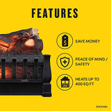 duraflame Electric Log Set 400 Sq Ft Heater, Faux Logs Insert with Lifelike Flames for Existing Fireplaces, Remote Control Included Duraflame