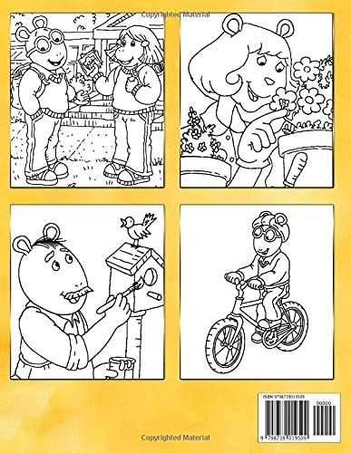 Cartoon Go! - Arthur & Friends Coloring Book: A Coloring Book Featuring Arthur and His Friends With High Quality Images For Kids