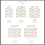 Laura Ashley - Queen Sheet Set, Buttery-Soft Bed Sheets with a Naturally Silky Smooth Cotton Sateen Lightweight Feel - Matching Pillowcases & Fitted Sheet (Lilian Coral) Laura Ashley