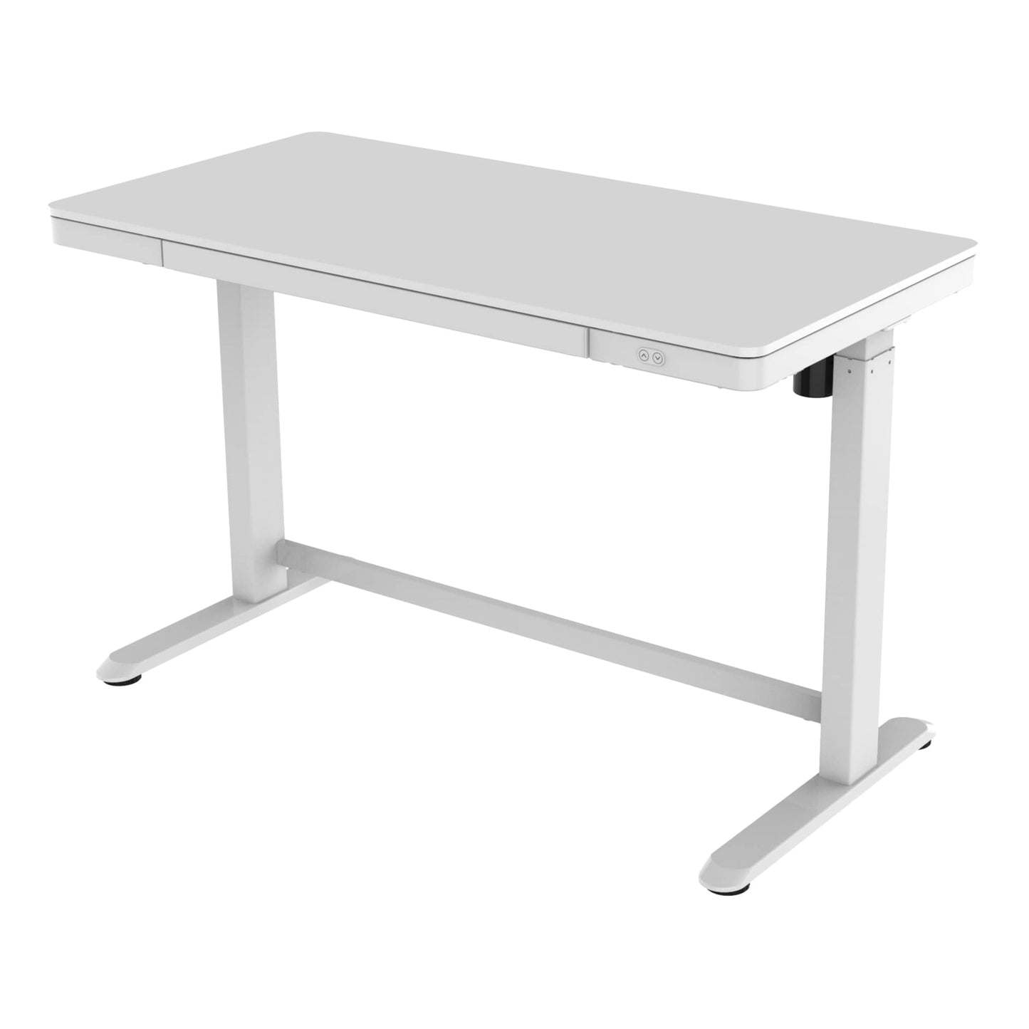 Realspace® Electric 48'W Height-Adjustable Standing Desk, White - WoodArtSupply