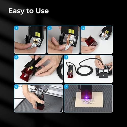 Creality Air Assist Kit for Laser Engraver Falcon 10W, 22L/min Airflow Air Assist Pump for Laser Cutter and Engraver, Clean Surface Smooth Edge, Remove Smoke/Dust, Protect Laser Lens Creality