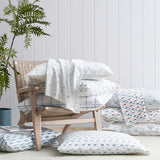 Nautica - Twin Size Sheet Set, Crisp & Tailored Cooling Sheets with a Smooth Cotton Percale Lightweight Feel - Bed Sheets with Matching Pillowcase & Fitted Sheet (Whale Stripe Blue) Nautica
