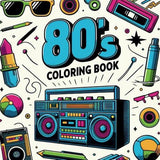80's Coloring Book: A Nostalgic Journey Through 50 Retro Designs WoodArtSupply