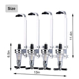 HAPYFMSHI Wall-Mounted House Liquor Dispenser | Alcohol Station Cocktail Tap, Push-Release Valves, Home Bar, Man Cave | Easy Assemble - Wooden Board NOT Included (4 Bottle) HAPYFMSHI