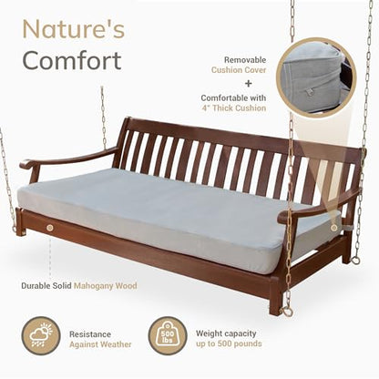 Cambridge Casual Como Solid Wood Outdoor Swing Daybed