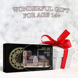 Piececool 3D Metal Puzzles for Adults and Teens, Notre Dame De Paris Church Metal Model Kit, Challenge French Cathedral Brain Teaser Architecture Building Blocks Puzzle, 382 Pcs