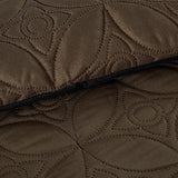 Chezmoi Collection Bernard 7-Piece California King Bed in a Bag Comforter Set with Sheets - Lightweight Comforter Burgundy Black Brown Patchwork Quilted Medallion Bedding Set for All Season Chezmoi Collection