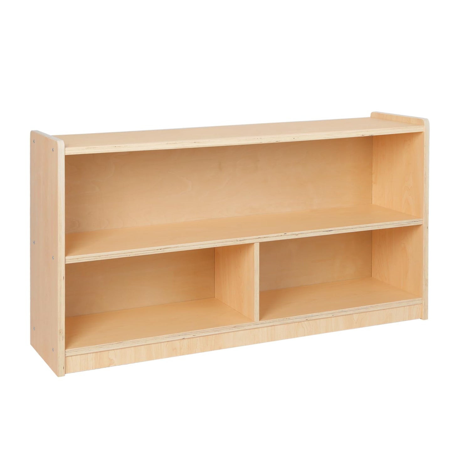 2-Tier Wooden Montessori Shelf and Organiser for Kids' Toys and Books - WoodArtSupply