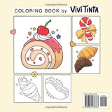 Food & Sweet: Cute and Easy Coloring Book for Adults and Kids with Adorable Foods, Drinks, and Desserts Designs WoodArtSupply
