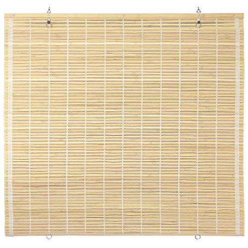 ORIENTAL Furniture Bamboo Cordless Window Shade - Natural 36" W
