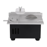 Mini Hobby Table Saw, Handmade Woodworking Bench Saw DIY Model Crafts Cutting Tool with Adjustable Power Supply 63mm HSS Circular Saw Blade (S2), Min EEYBLAEEY