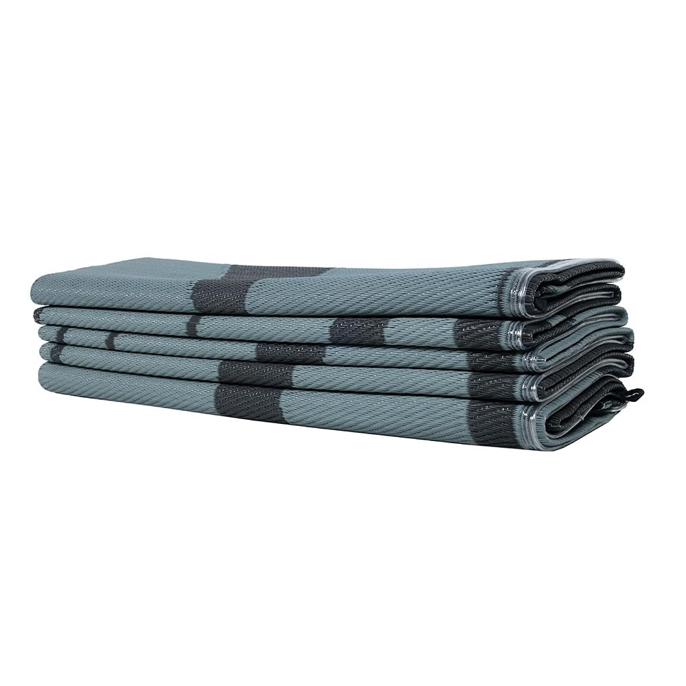 Venture Forward LED Illuminated RV Patio Mat, Wave Design, 9’ x 12’ Venture Forward