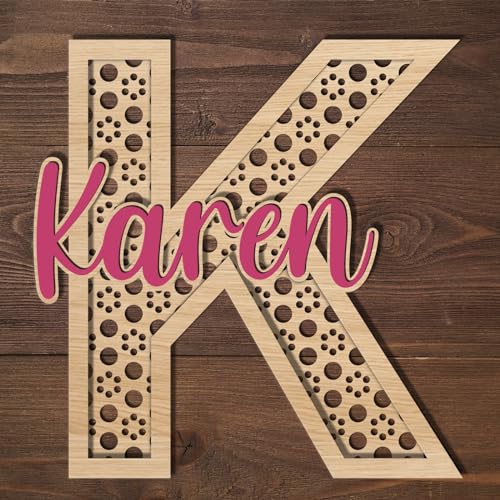 Custom Wood Name Sign - Exquisite Nursery Decor and Wall Art for Girl or Boy Room - Stunning Family Name Signs with Wood Letters and Baby Name Sign EXUNART