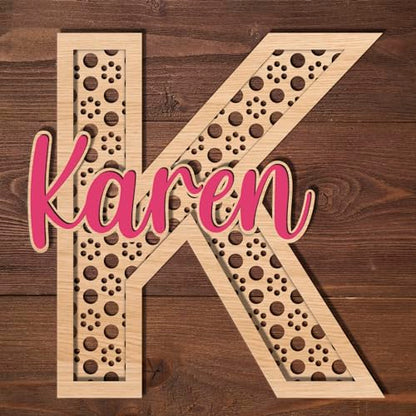 Custom Wood Name Sign - Exquisite Nursery Decor and Wall Art for Girl or Boy Room - Stunning Family Name Signs with Wood Letters and Baby Name Sign - WoodArtSupply