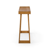 Plank+Beam Solid Wood Console Table, 66 Inch, Sofa Table, Narrow Entryway Table for Hallway, Behind The Couch, Living Room, Foyer, Easy Assembly, Pecan Plank+Beam