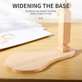 Sherbo Adjustable Embroidery Hoop Stand with 2PCS 6'' 7''Hoops, Rotated Beech Wood Cross Stitch Frame, Hands-Free Needlework Stand, Solid Hand-Polished Natural Wood Holder for Sewing Projects. S SHERBO