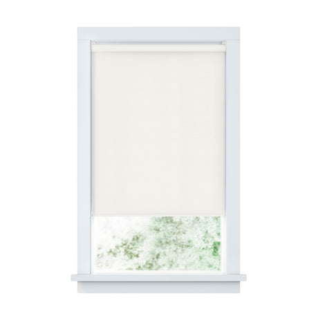LEVOLOR Basics Cordless Fabric Roller Shade, Easy to Install Blackout Shades for Windows, Neutral White, Fits up to 21” Width and 72” Length, Home Solution for Any Space or Room Decor LEVOLOR