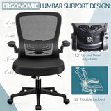 KLASIKA Desk Chairs with Wheels, Ergonomic Mesh Office Chair Adjustable Height and Swivel Lumbar Support Home Office Chair with Flip Up Armrests (8PK) KLASIKA