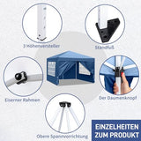 Outvita 10x10ft Ez Pop Up Canopy, Portable Instant Canopy Tent with 4 SideWalls for Outdoor Events, Party, Wedding, Birthday,Graduation Outvita