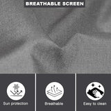 PayLessHere 3-Panel Folding Privacy Screen, 6 Ft Portable Room Divider for Separating Spaces,102" W x 70" H Freestanding Partition Room Panel,Grey PayLessHere