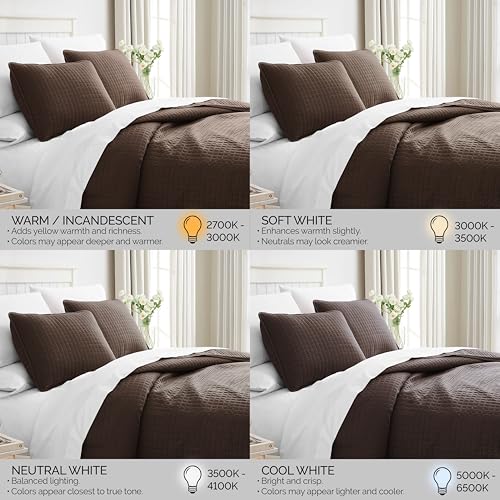 Southshore Fine Living, Inc. Twin XL Bedspread Quilt Set, Dorm Room Bedding Essentials, Stain Resistant, Machine Washable Bed Spread, XL/Twin Brown Comforter Set w/Pillow Sham, Chocolate Brown Southshore Fine Living, Inc.