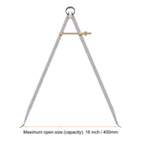 HARFINGTON Spring Joint Caliper 16 inch / 400mm Steel Spring Inside Caliper with Brass Fulcrum for Wood Turning Lathe Work HARFINGTON