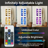 LITTLE TREE Stylish 8-Tier Vertical Shoe Rack with Built-in LED Lighting, Doors for Dust Protection, and Convenient External Hooks, Shoe Cabinet for Entryway, Living Room, Bedroom, White LITTLE TREE