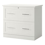 Realspace® 29-7/16"W x 18-1/2"D Lateral 2-Drawer File Cabinet, White Realspace