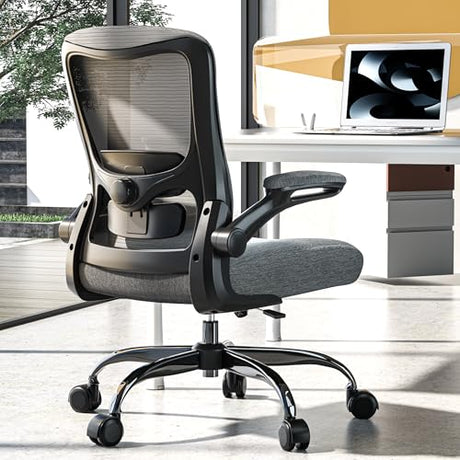 Zeonsit Ergonomic Office Chair - High Back Desk Chair with Adjustable Lumbar Support, Breathable Mesh Back, 330LBS Capacity, Easy Assembly, for Home Office Executive Computer Task Zeonsit