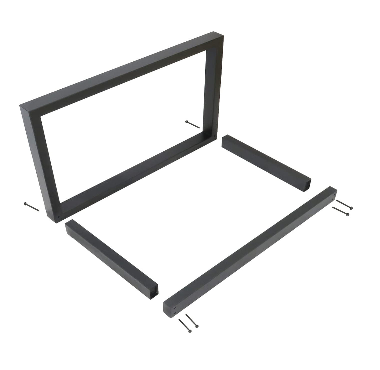 Luffioner Metal Table Legs 28 Inch,Table Legs Replacement Heavy Duty Square Tube Desk Legs Furniture Legs for Coffee Table, Dining Table Set of 2 Luffioner