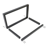 Luffioner Metal Table Legs 28 Inch,Table Legs Replacement Heavy Duty Square Tube Desk Legs Furniture Legs for Coffee Table, Dining Table Set of 2 Luffioner