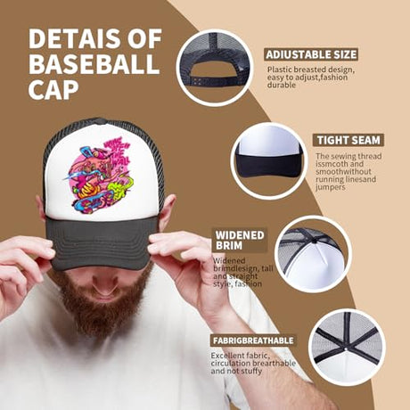 TZYZZQH 10 Pack of Blank Trucker Hat Bulk Men and Women Baseball Cap Bulk Hats DIY Graffiti Mesh Hat Hot Stamping Hats Sublimation hat TZYZZQH