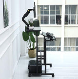 UNICOO Portable Standing Desk on Wheels, Height Adjustable Mobile Workstation, Versatile for Home Office, Rolling Sit to Stand Design, Ergonomic - (U101-B) UNICOO