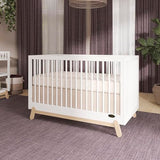 Dream On Me Hygge 5-in-1 Convertible Full-Size Baby Crib in Vintage White Oak, GreenGuard Gold & BSA, Converts to Toddler, Day & Full-Size Bed, Adjustable Mattress Heights, Modern Nursery