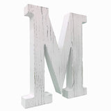 Extra Large Wood Decor Letters Wood Distressed White Letters DIY Block Words Sign Alphabet Free Standing Hanging for Home Bedroom Office Wedding Party (M) N\A