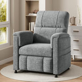 Pipishell Power Recliner Chair for Adults，Electric Recliner with Remote, Adjustable Recline/Footrest, Chenille Fabric,Thick Seat Cushion, Small Recliner for Living Room, Home Theater, Grey