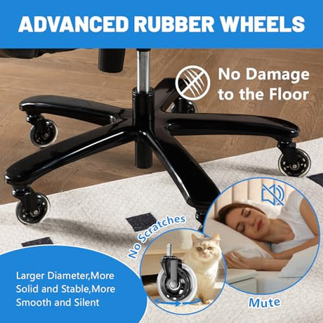 800LBS Big and Tall Office Chair for Heavy People, Heavy Duty Executive Chair with High Back, Extra Wide Seat and Adjustable Lumbar, Large Computer Desk Chair Comfortable for Home Office (Brown) FANTAWESO