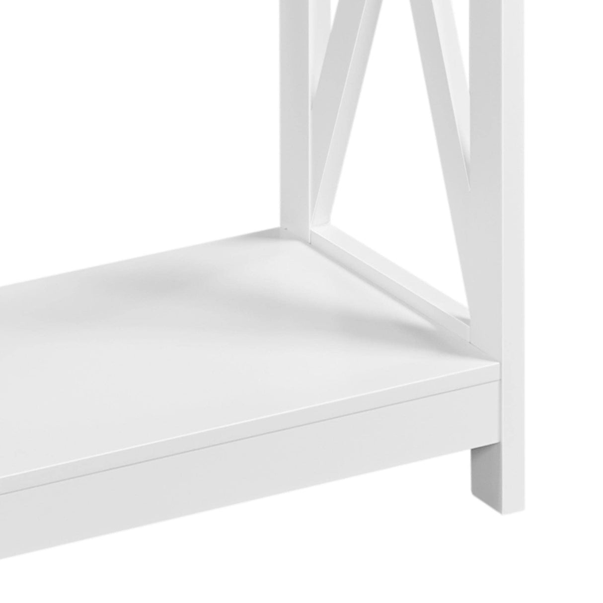 Yaheetech Console Table with Power Outlets, 40 Inches Entryway Table with Charging Station, Wood Sofa Table with Storage Shelves, Side Table, for Hallway, Bedroom, Living Room, Foyer, White Yaheetech