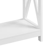 Yaheetech Console Table with Power Outlets, 40 Inches Entryway Table with Charging Station, Wood Sofa Table with Storage Shelves, Side Table, for Hallway, Bedroom, Living Room, Foyer, White Yaheetech