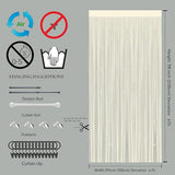 Beaded String Curtains for Doorways Boho Bedroom Decor Hanging Door Wall Beads Closet Window Curtain Room Divider Privacy Decorative (Champagne, 39" W x 79" L) JINYONGXIN