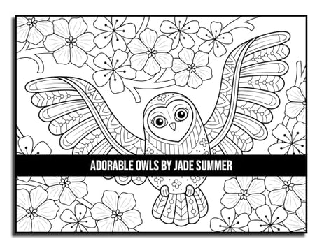 Adorable Owls: An Adult Coloring Book with Cute Owl Portraits, Fun Owl Designs, and Relaxing Mandala Patterns Majosta