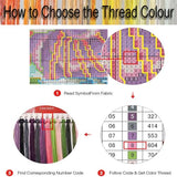VIGEGU 5 Pack Cross Stitch Kits for Beginners,Coffee Stamped Cross Stitch Kits Bookmarks for Women,11ct Cross Stitch Embroidery Kit for Beginners Crafts for Adults